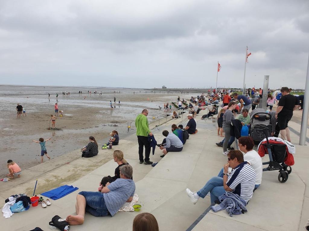 Ferienwohnung Leuchtturm Am Sandstrand Norden Exterior foto