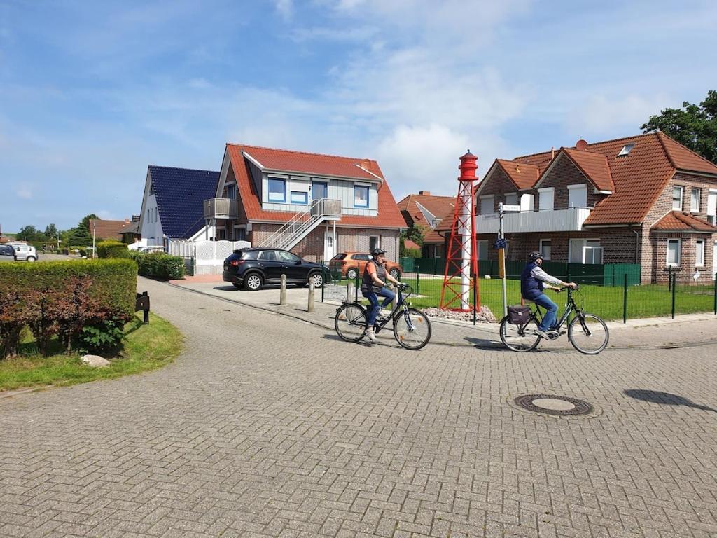 Ferienwohnung Leuchtturm Am Sandstrand Norden Exterior foto